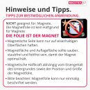 Magnet-Folie in DIN A1 I magnetisch, weiß beschichtet I beschreibbar bedruckbar I für Kfz Auto LKW I Lager-Schild I Tür-Schild I mag055