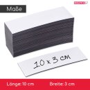 100 Magnetische Etiketten - 0,85 mm | 100 x 30 mm