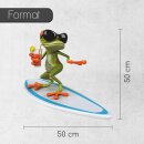 Sticker Surfer Frosch XL I 50 x 50 cm