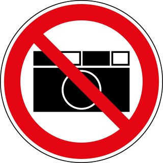 Aufkleber Fotografieren verboten