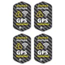 iSecur 4er GPS Tracking Aufkleber Set I 3 x 5 cm I...