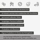 iSecur 4er GPS Tracking Aufkleber Set I 3 x 5 cm I Warning GPS-Gesichert I außenklebend wetterfest I hin_833