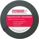 10 Meter Magnetband breit selbstklebend Magstick&reg; 424 I Magnet-Klebeband zuschneidbar f&uuml;r Haushalt B&uuml;ro Steelbook Stanzschablonen I mag_134