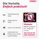 Magnet-Folie in 70 x 100 cm I selbstklebend, roh-braun I zum Basteln I für Foto Bild Motiv Stanzen Kühlschrank-Magnet Lehrer-in I diy I mag023