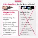 Magnet-Folie in 70 x 100 cm I selbstklebend, roh-braun I zum Basteln I für Foto Bild Motiv Stanzen Kühlschrank-Magnet Lehrer-in I diy I mag023