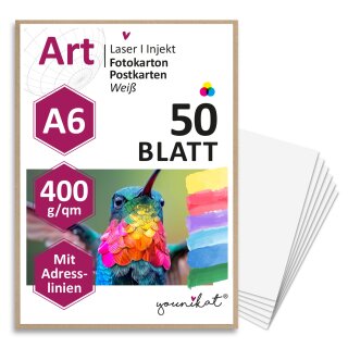 Blanko_Adresslinien 400g/qm