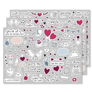 Sticker Hochzeit Berry