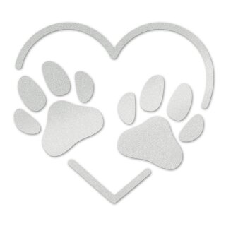 2 Pfoten Silber 10cm