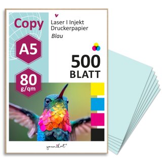 DIN A5 I 500 Stk I Blau