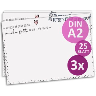 3x A2 Konfetti