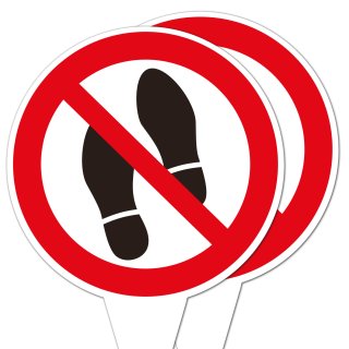 2er Set Betreten verboten
