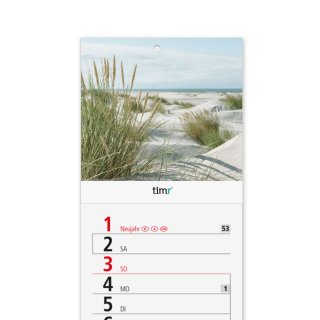 Dünen 2027 Streifenkalender