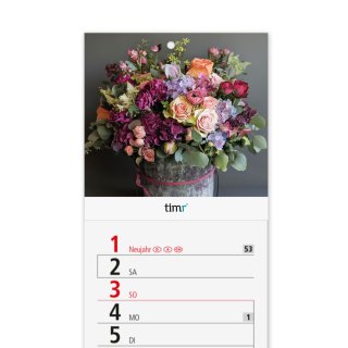 Blumen 2027 Streifenkalender